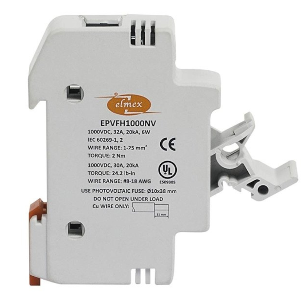 Elmex Base Mount Plastic Fuse Holder